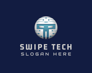 Cyber Tech Robot logo design