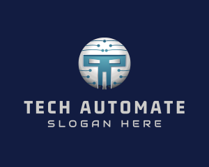 Cyber Tech Robot logo design