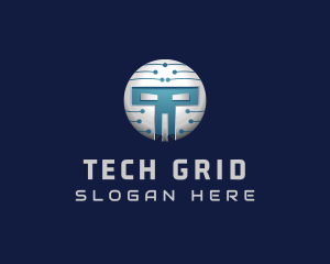 Cyber Tech Robot logo design