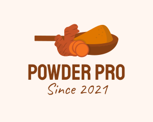 Ginger Powder Spice  logo design