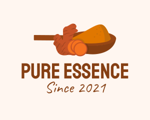 Ginger Powder Spice  logo design