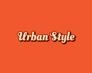 Retro Calligraphic Fashionwear logo design