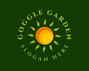 Sun Leaves Eco Farm logo design