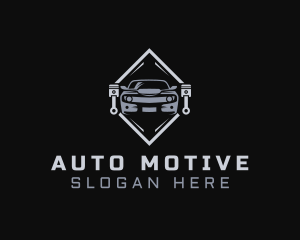 Auto Vehicle Piston logo design