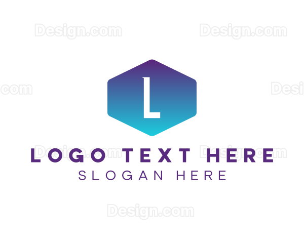 Modern Gradient Hexagon Logo