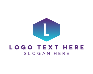 Modern Gradient Hexagon logo