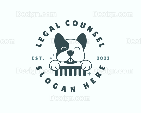 Dog Care Grooming Logo