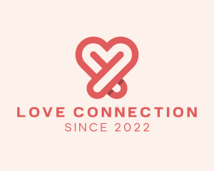 Romance Dating Heart logo design