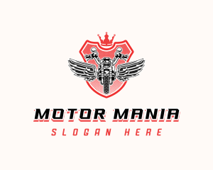 Garage Motorcycle Wings logo design