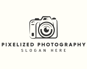 Lens Camera Photography logo design