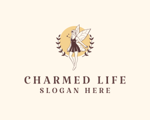 Beautiful Mythical Fairy logo