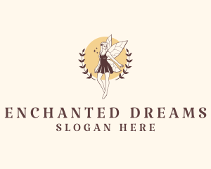 Beautiful Mythical Fairy logo