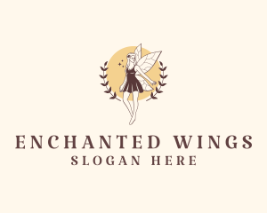 Beautiful Mythical Fairy logo