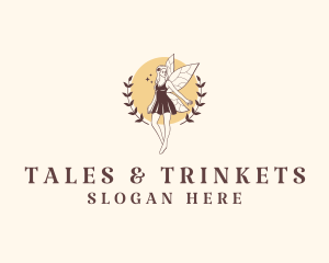 Beautiful Mythical Fairy logo