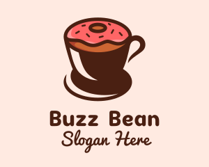 Coffee Donut Cup  logo design