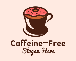 Coffee Donut Cup  logo design