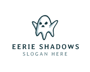 Creepy Halloween Ghost logo design