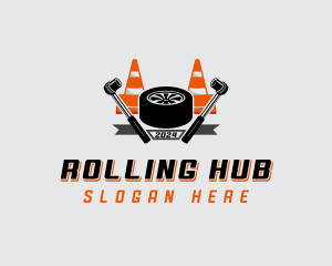 Tire Roadside Repair logo design