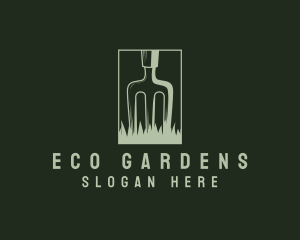 Eco Friendly Gardening Fork logo design