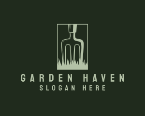 Eco Friendly Gardening Fork logo design