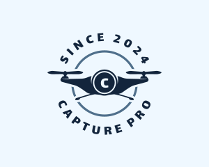 Quadcopter Tech Drone logo design