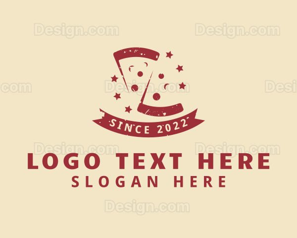 Red Pepperoni Pizza Logo