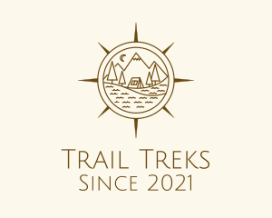 Mountaineering Camp Compass logo design