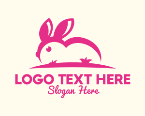 Pink Bunny Ears logo