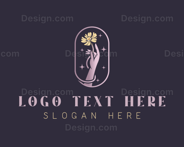 Mystical Flower Hand Logo