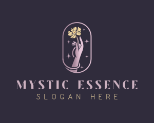 Mystical Flower Hand logo design