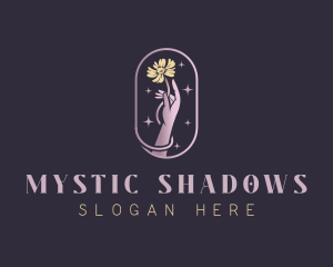 Mystical Flower Hand logo design