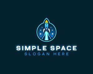Space Rocket Toy logo design