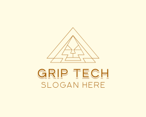 Corporate Tech Pyramid  logo design