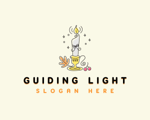 Magical Candelabra Decoration logo design