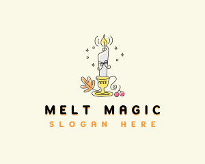 Magical Candelabra Decoration logo design