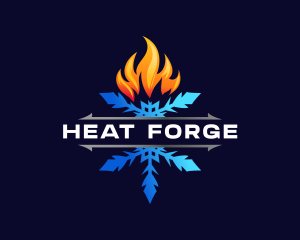 Fire Snowflake Heating logo