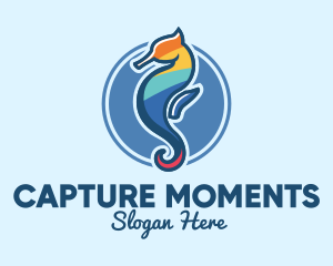 Colorful Seahorse Aquarium logo