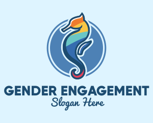 Colorful Seahorse Aquarium logo