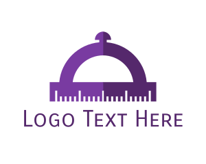 Purple Cloche Protractor logo