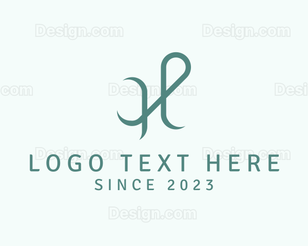 Fashion Wardrobe Business Letter H Logo
