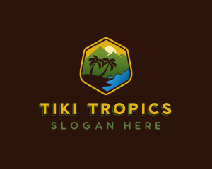 Tropical Beach Resort logo design