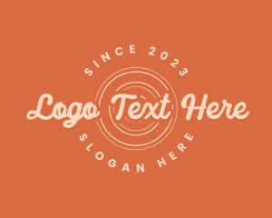 Retro Script Business logo