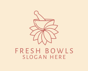 Floral Cosmetic Recipe  logo design