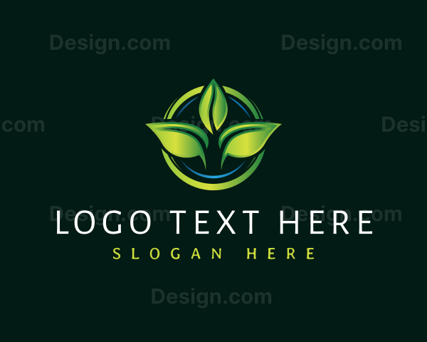 Leaf Landscaping Lawn Logo