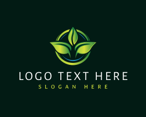 Leaf Landscaping Lawn logo