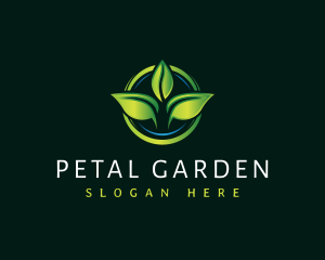 Leaf Landscaping Lawn logo design