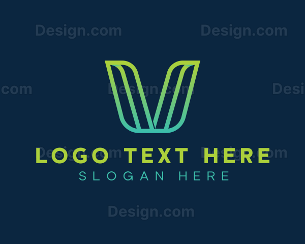 Startup Software Letter V Logo