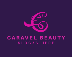 Cursive Cosmetics Letter C logo design