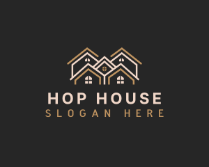 Roof House Renovation logo design