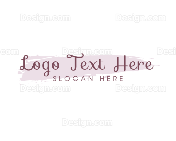 Beauty Cursive Wordmark Logo